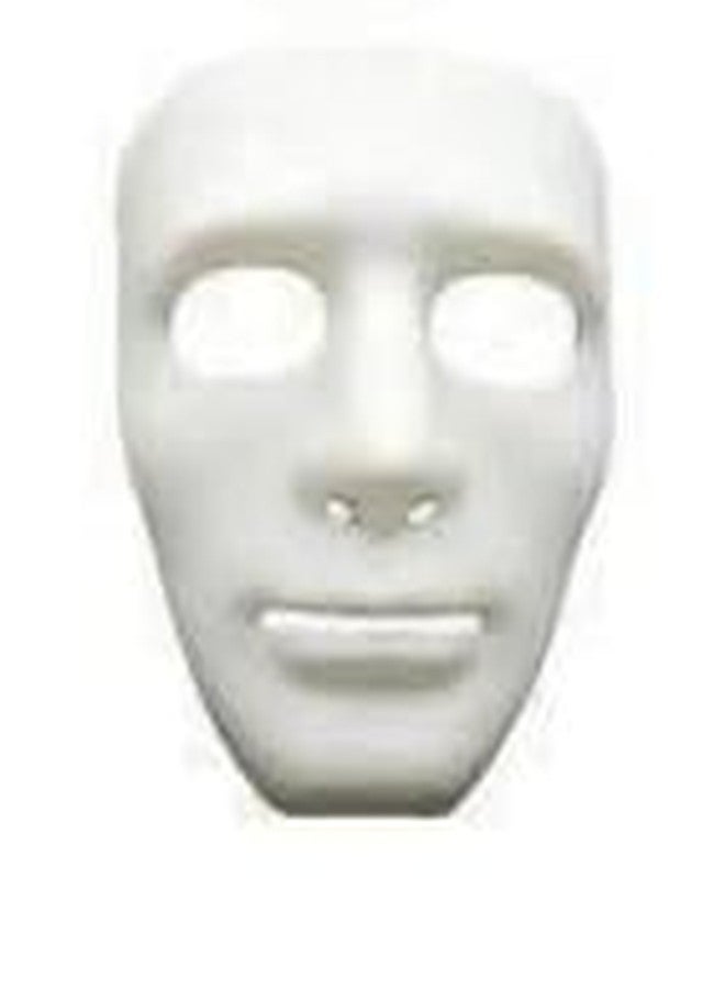 ASBK Decorative Face Masks Collection, Party and Halloween Masks,Various theme Mask Designs(Face Mask White)
